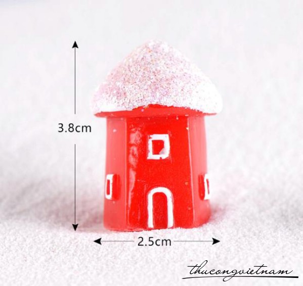Mô Hình Lâu Đài Tuyết 2.5*3.1cm